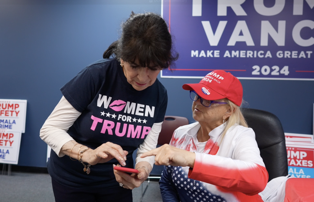OCRP volunteers working at headquarters during the 2024 election